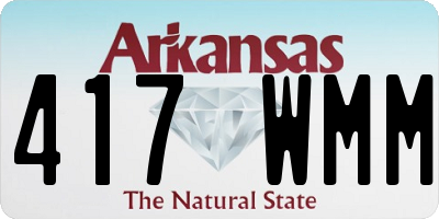 AR license plate 417WMM