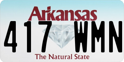 AR license plate 417WMN