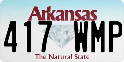 AR license plate 417WMP