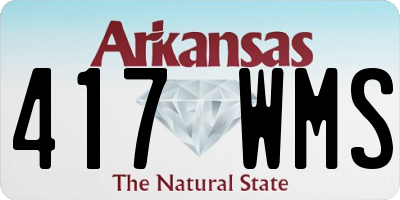 AR license plate 417WMS