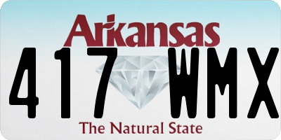 AR license plate 417WMX