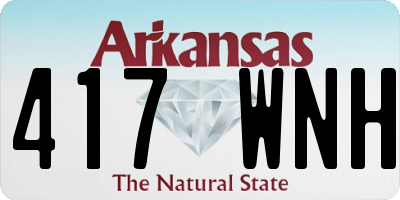 AR license plate 417WNH