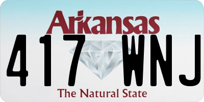AR license plate 417WNJ