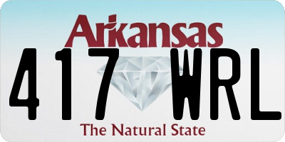 AR license plate 417WRL