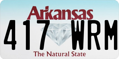 AR license plate 417WRM