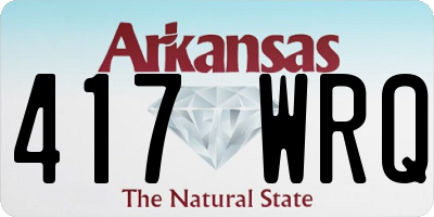 AR license plate 417WRQ