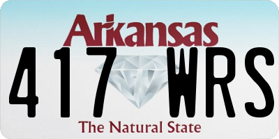AR license plate 417WRS
