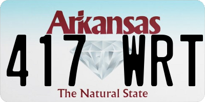 AR license plate 417WRT