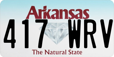 AR license plate 417WRV