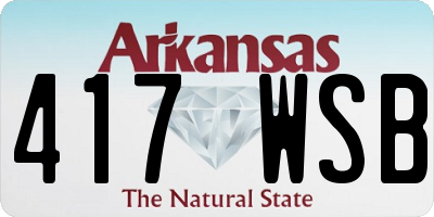AR license plate 417WSB