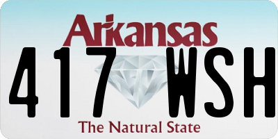 AR license plate 417WSH