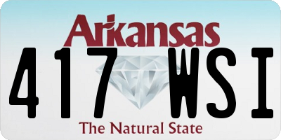 AR license plate 417WSI