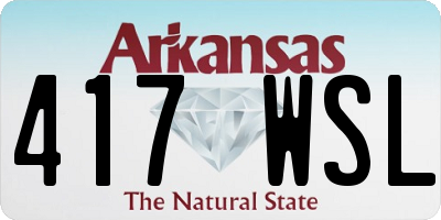 AR license plate 417WSL