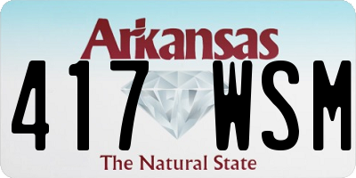 AR license plate 417WSM