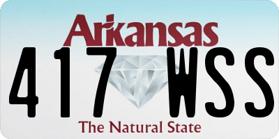 AR license plate 417WSS