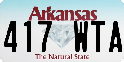 AR license plate 417WTA