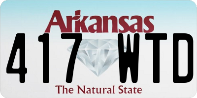 AR license plate 417WTD
