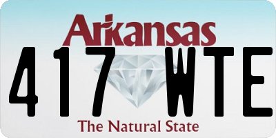AR license plate 417WTE