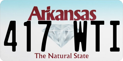 AR license plate 417WTI