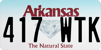 AR license plate 417WTK