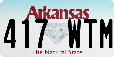AR license plate 417WTM