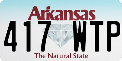 AR license plate 417WTP