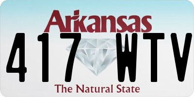 AR license plate 417WTV