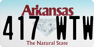 AR license plate 417WTW