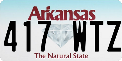 AR license plate 417WTZ