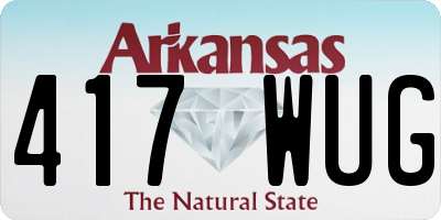 AR license plate 417WUG