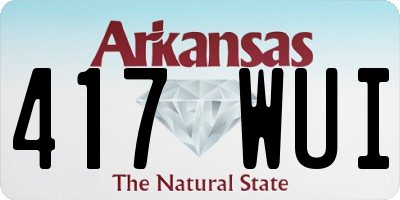 AR license plate 417WUI