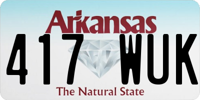 AR license plate 417WUK