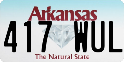 AR license plate 417WUL
