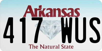 AR license plate 417WUS