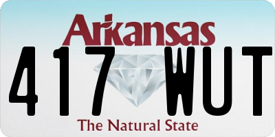 AR license plate 417WUT