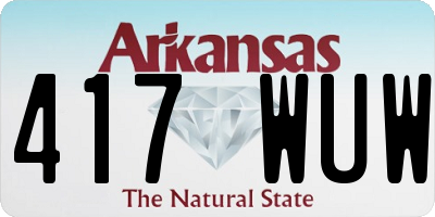 AR license plate 417WUW