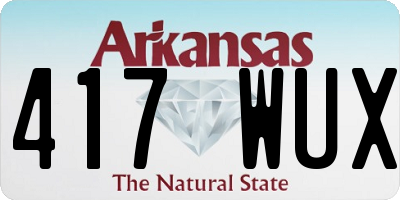 AR license plate 417WUX
