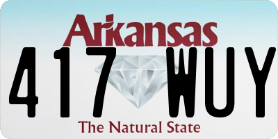 AR license plate 417WUY