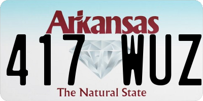 AR license plate 417WUZ