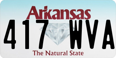 AR license plate 417WVA