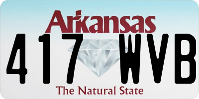 AR license plate 417WVB