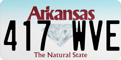 AR license plate 417WVE
