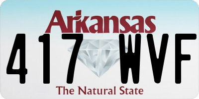 AR license plate 417WVF