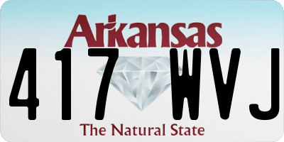 AR license plate 417WVJ