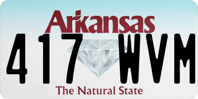 AR license plate 417WVM