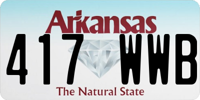 AR license plate 417WWB