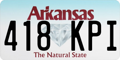 AR license plate 418KPI