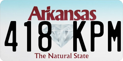 AR license plate 418KPM