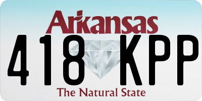 AR license plate 418KPP