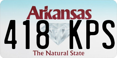 AR license plate 418KPS